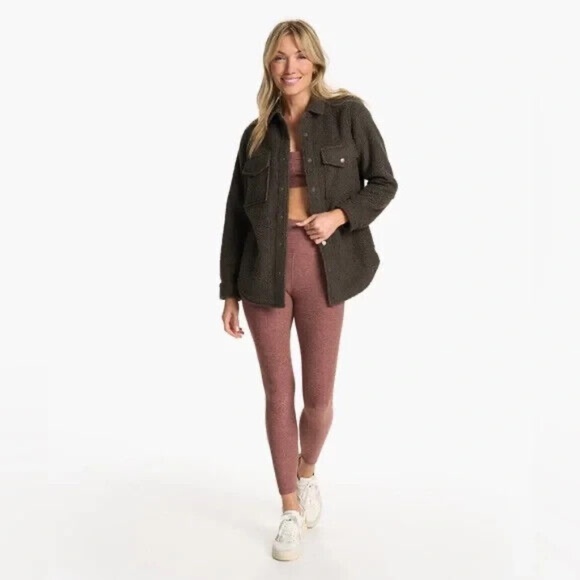 Vuori Women's Sycamore Shirt Jacket Color: DARK COCOA Size XXS - Picture 1 of 14